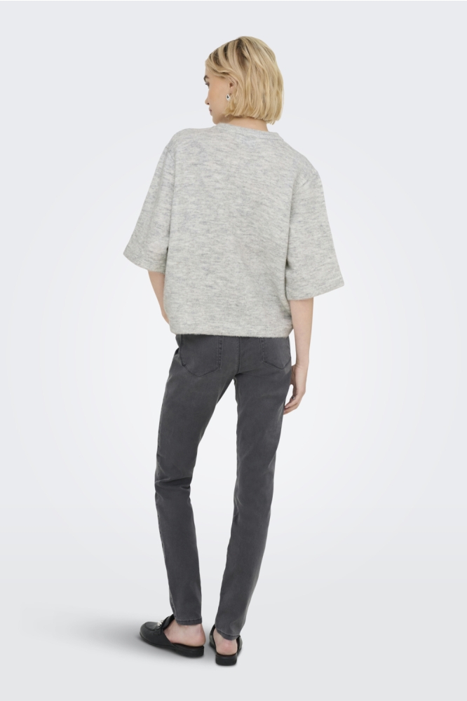 ONLCAMILLA S/S CARDIGAN KNT NOOS 15348772 LIGHT GREY MELANGE